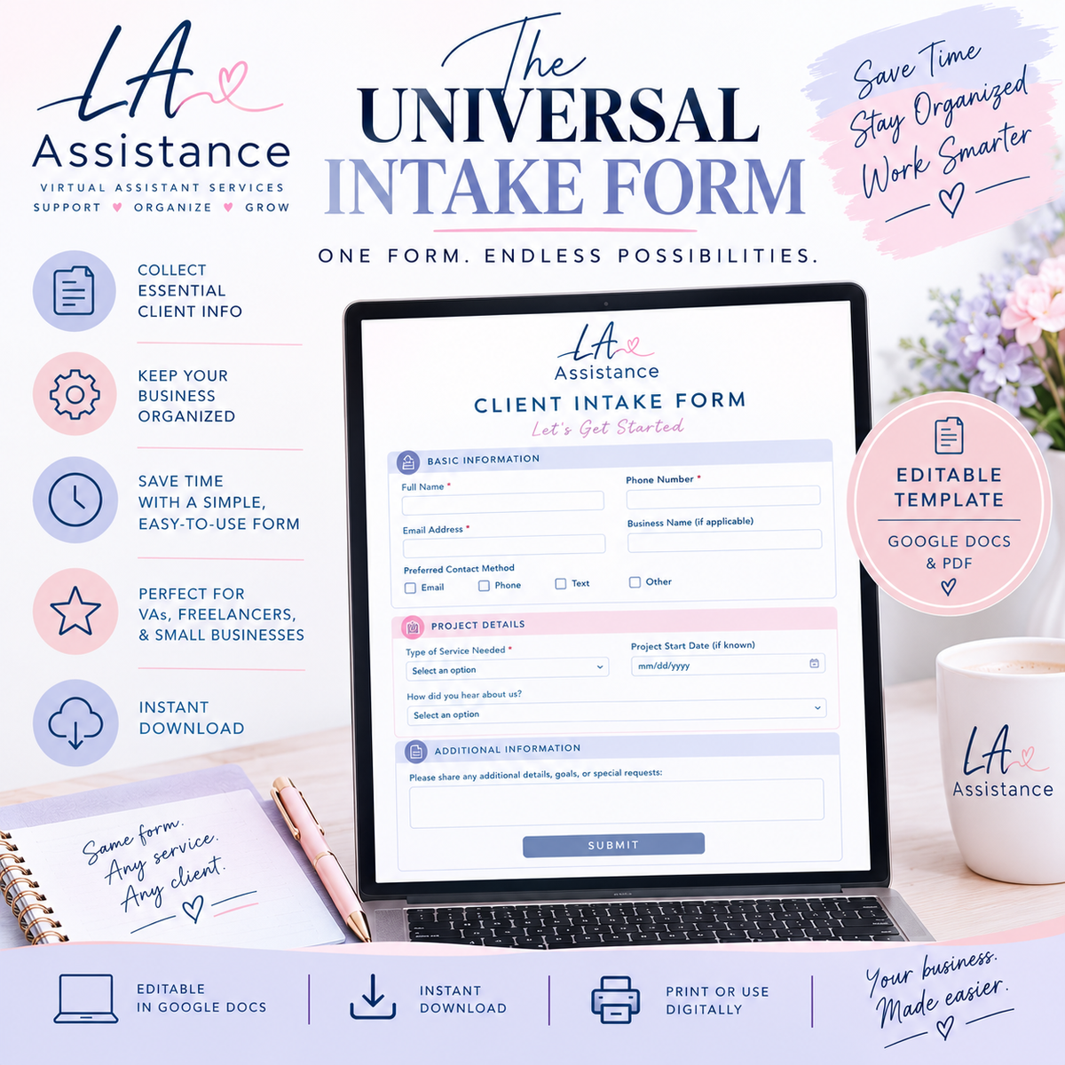 Universal Client Intake form